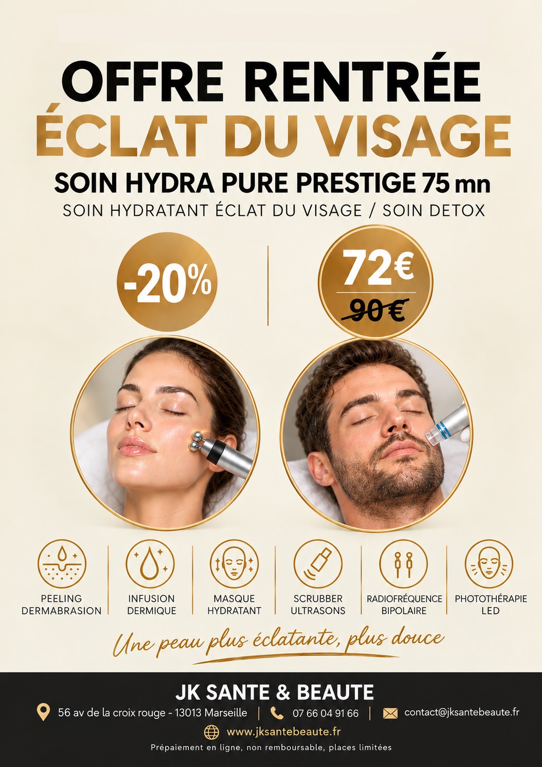 soin eclat visage hydratant detox pas cher marseille 13013 allauch la valentine plan de cuques 