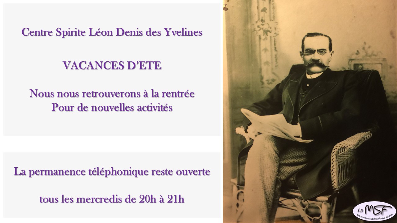 Centre Spirite Léon Denis des Yvelines.
Etude du Livre des Esprits.
Livre II, chapitre 10.
Questions 558 à 584.
le 18/04/2026