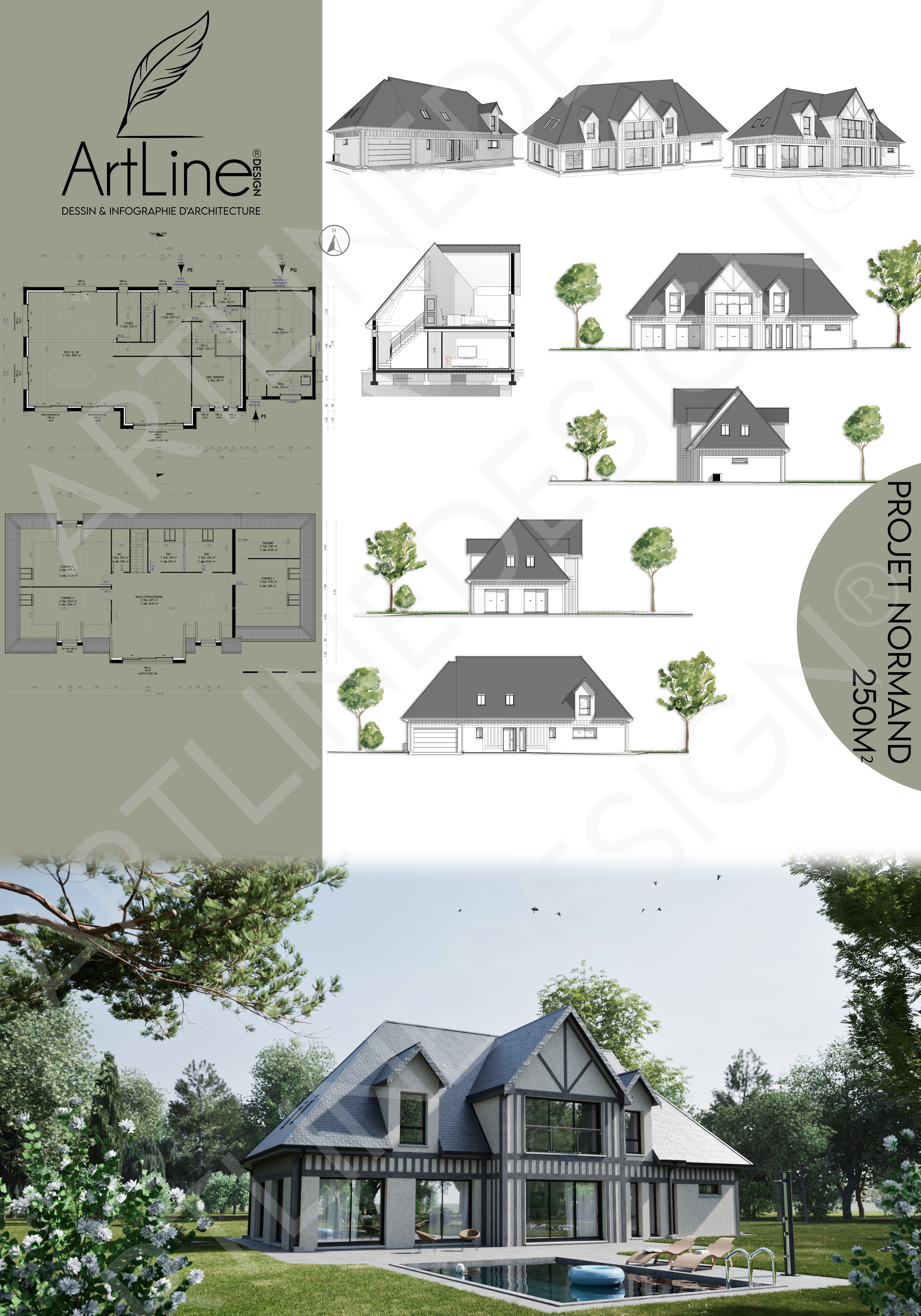 A0 presentation maison normande