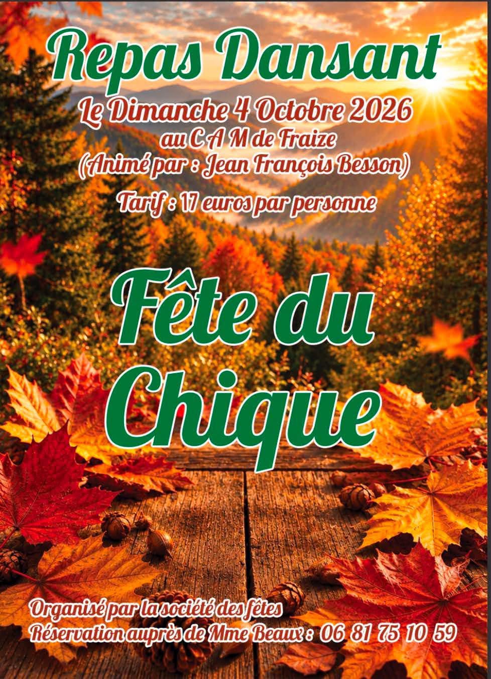 FÊTE DU CHIQUE 