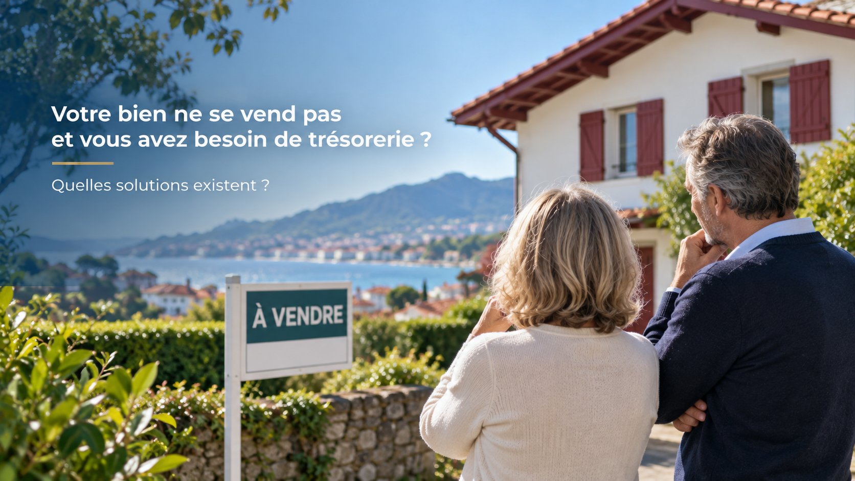 Votre bien ne se vend pas et vous avez besoin de trésorerie : quelles solutions existent ?