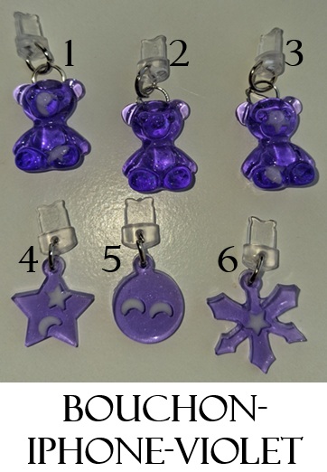 Bouchon iphone violet