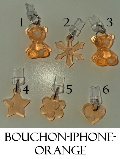 Bouchon iphone orange