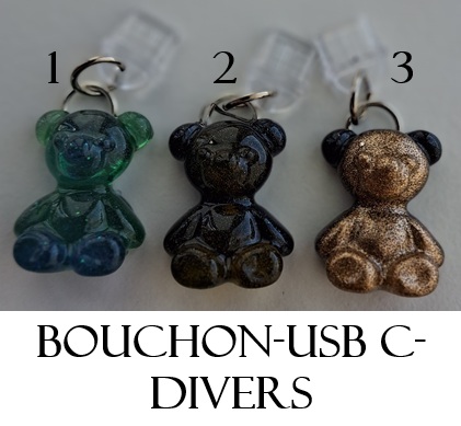 Bouchon usb c divers