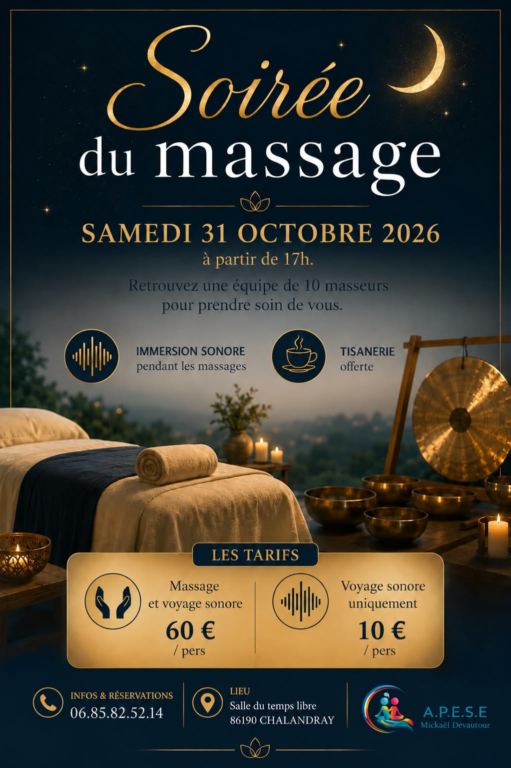 soirée du massage