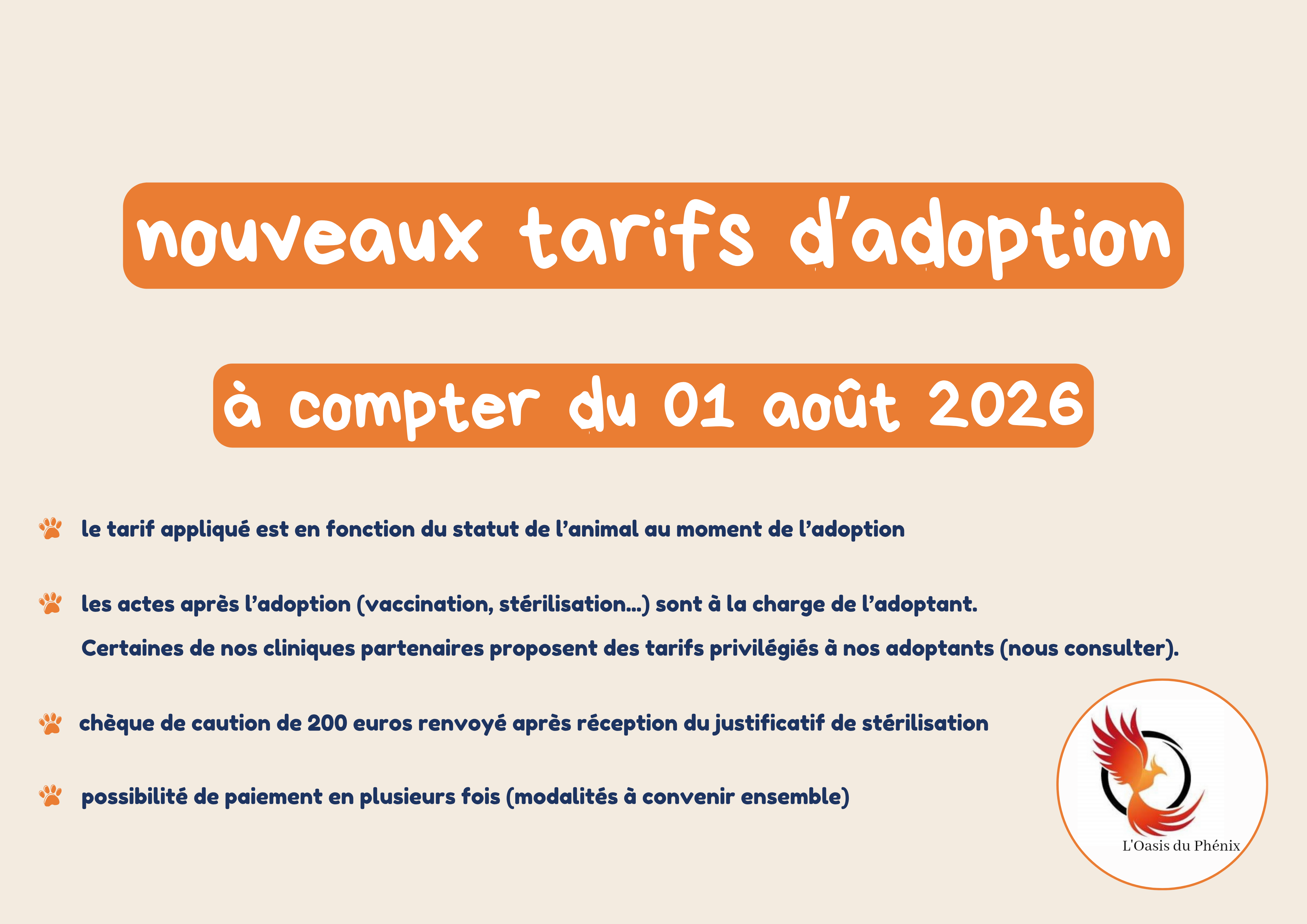Tarifs