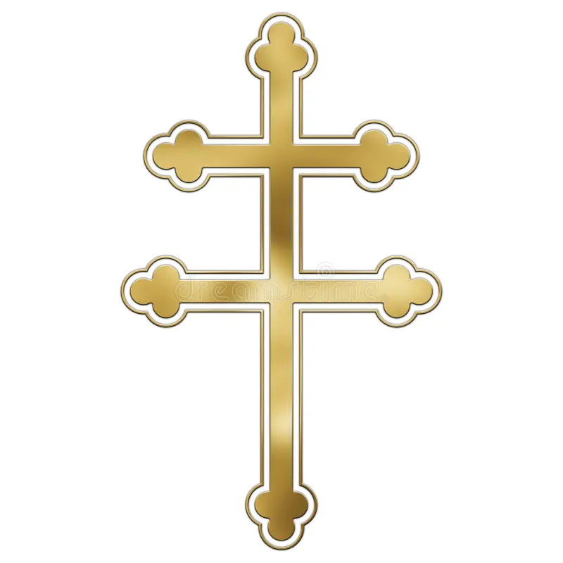 Croix-de-lorraine-illustration-artistique-au-ton-dore-avec-tonen-fond-blanc-302731900