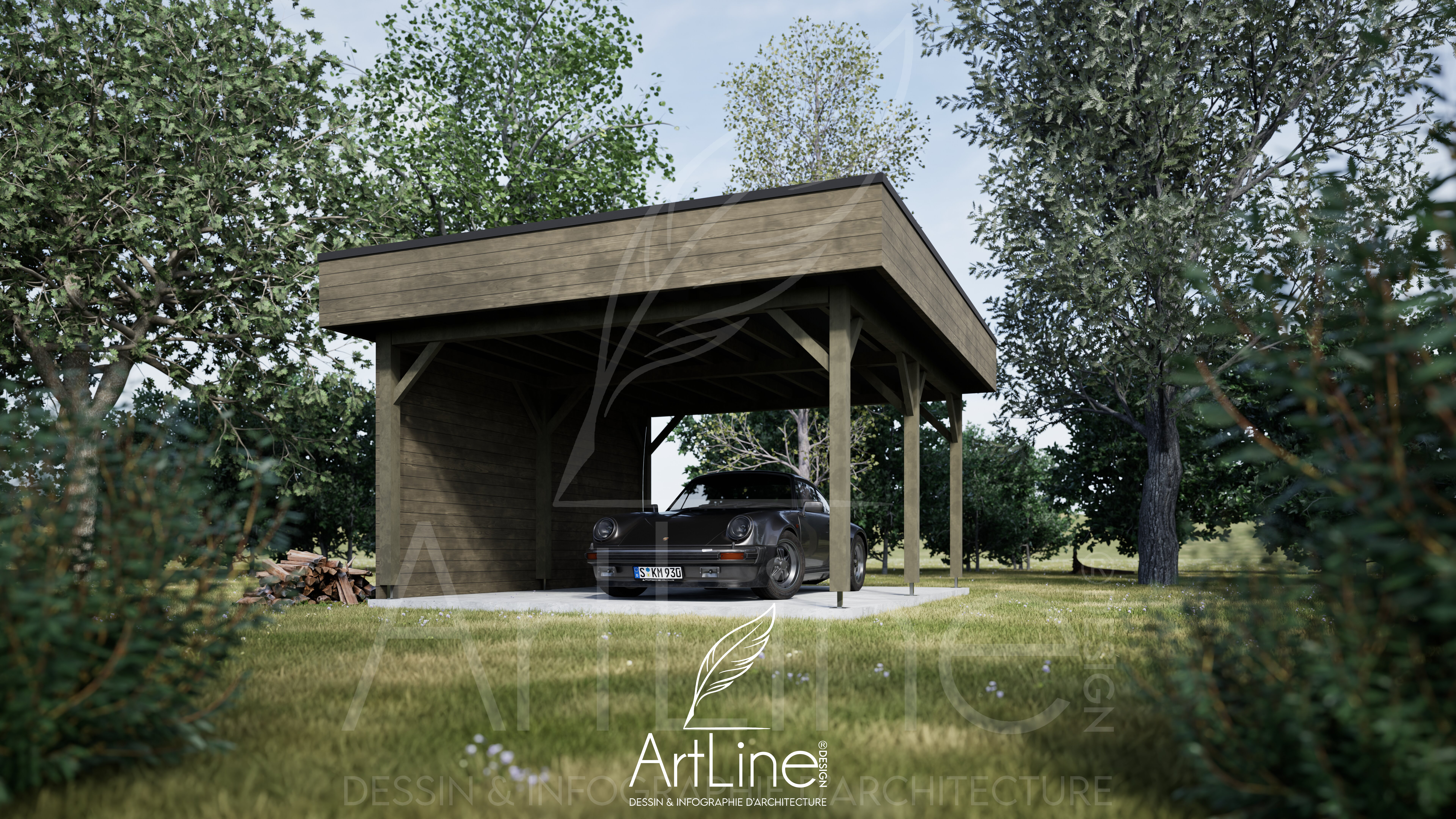 Carport 1 avec logo