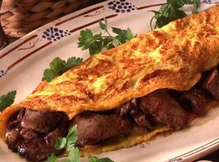 Omelette-aux-foies-de-volailles