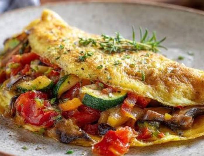 Omelette-a-la-ratatouille