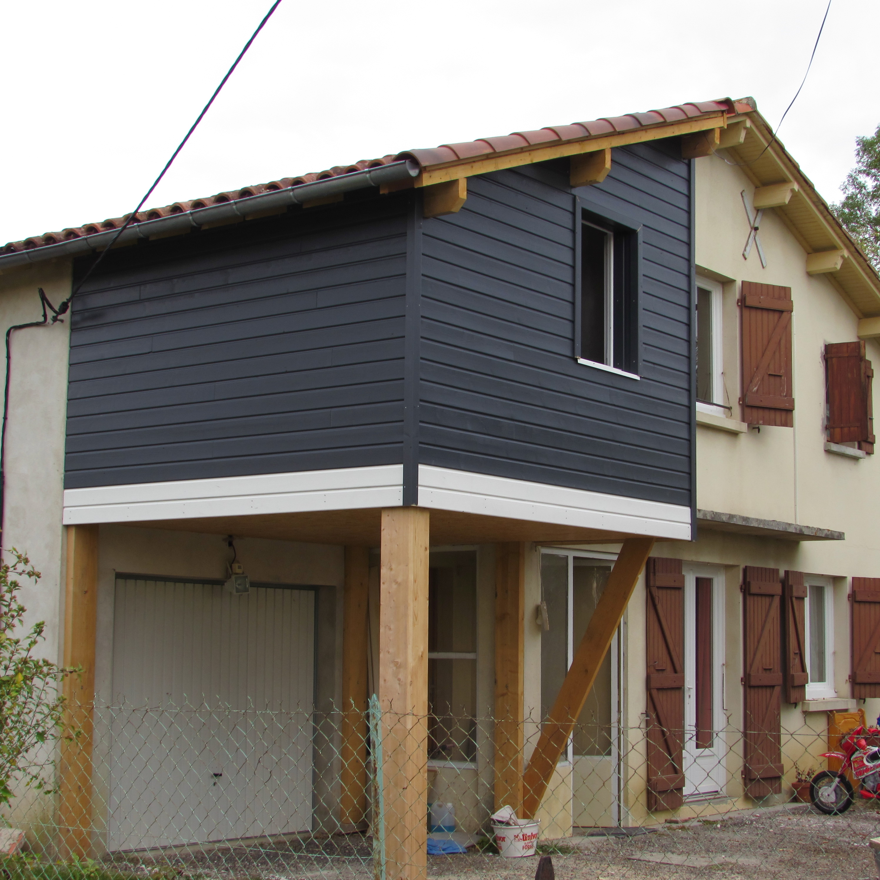Extension ossature bois beaumont de lomagne