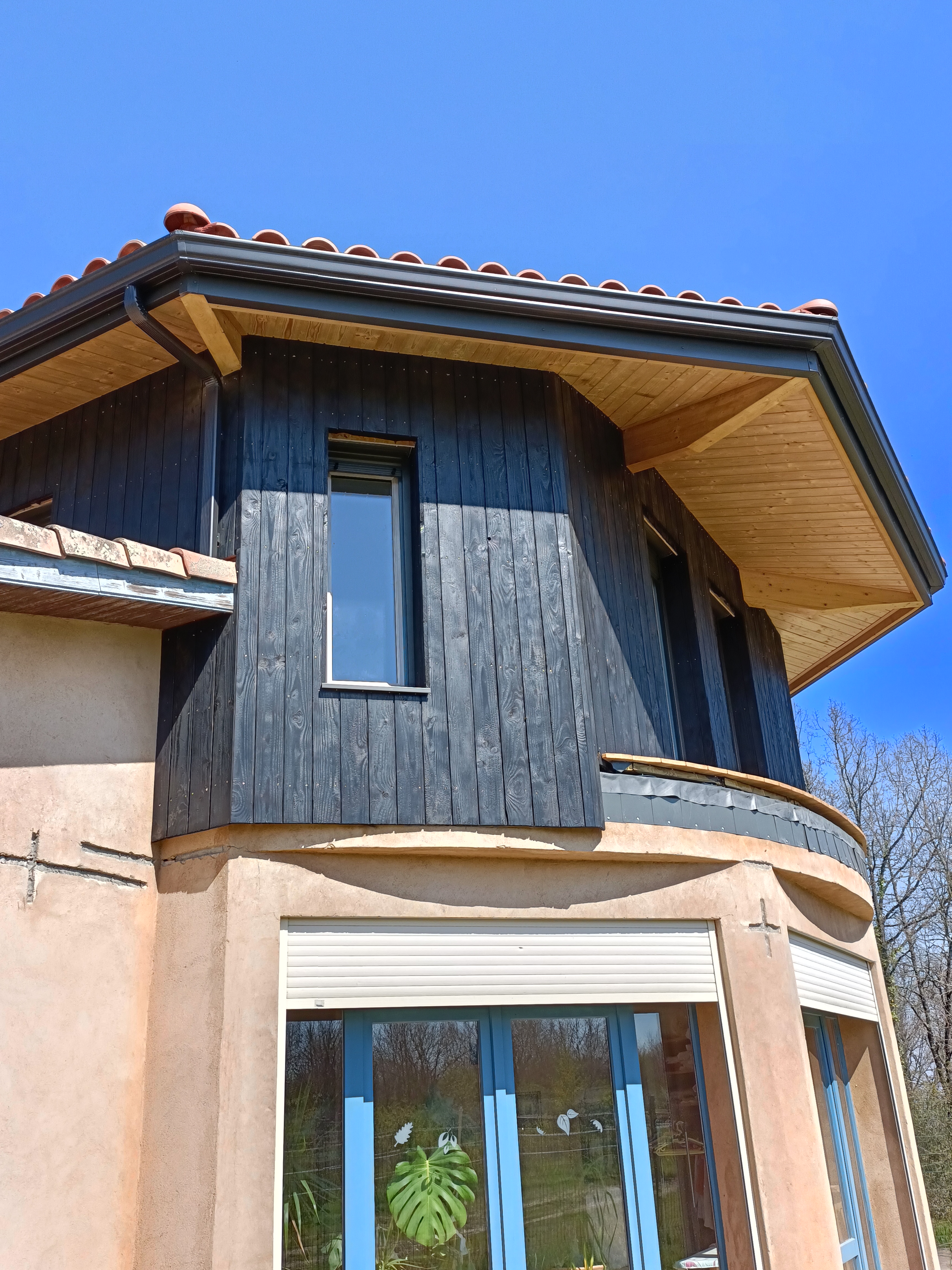 Surelevation ossature bois castelnau d estretefonds