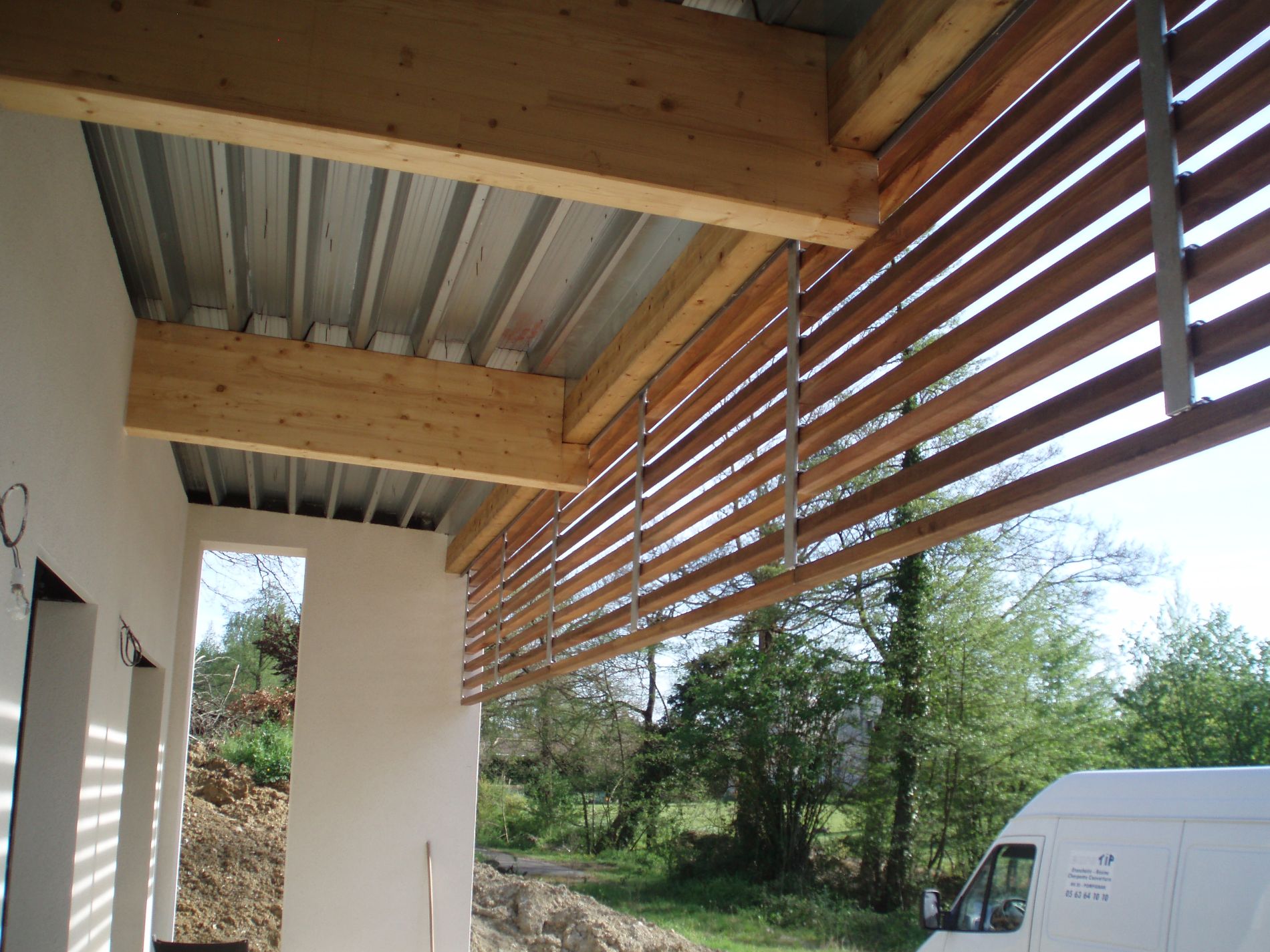 Claustra amenagement exterieur bois brise soleil montauban