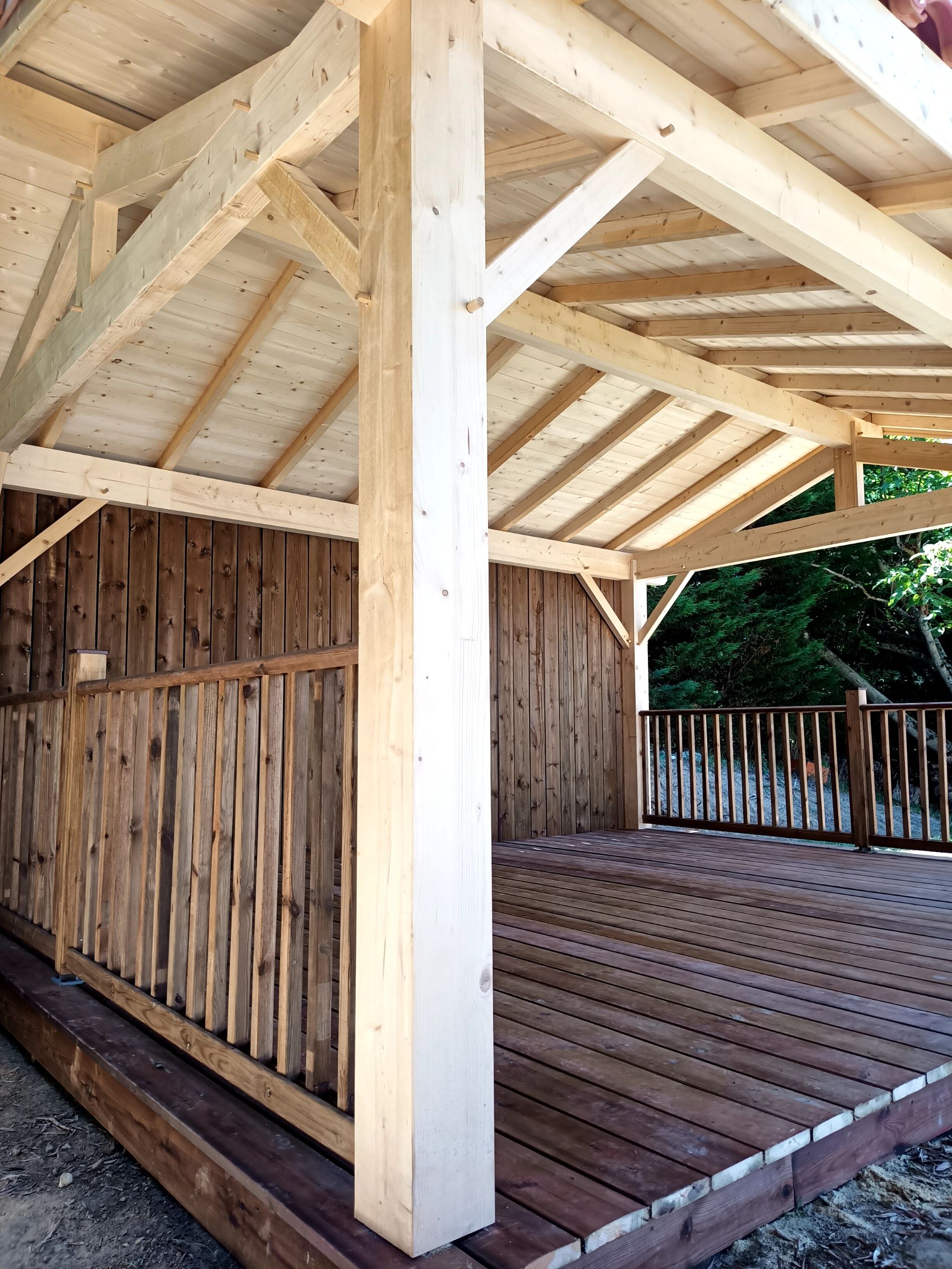 Amenagement exterieur bois jardin montauban