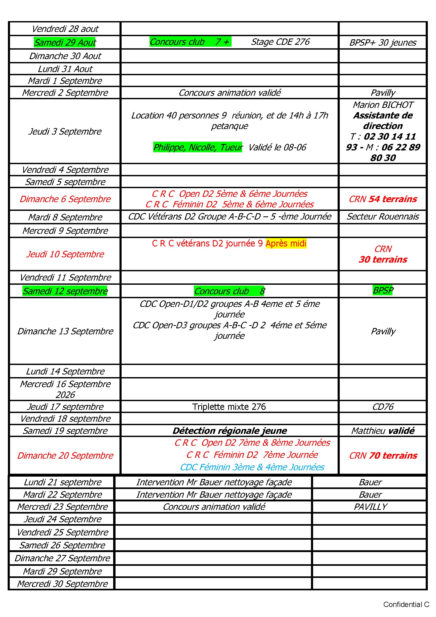 9 calendrier boulodrome 2026 v6 fin d annee le 24 09 conv 9