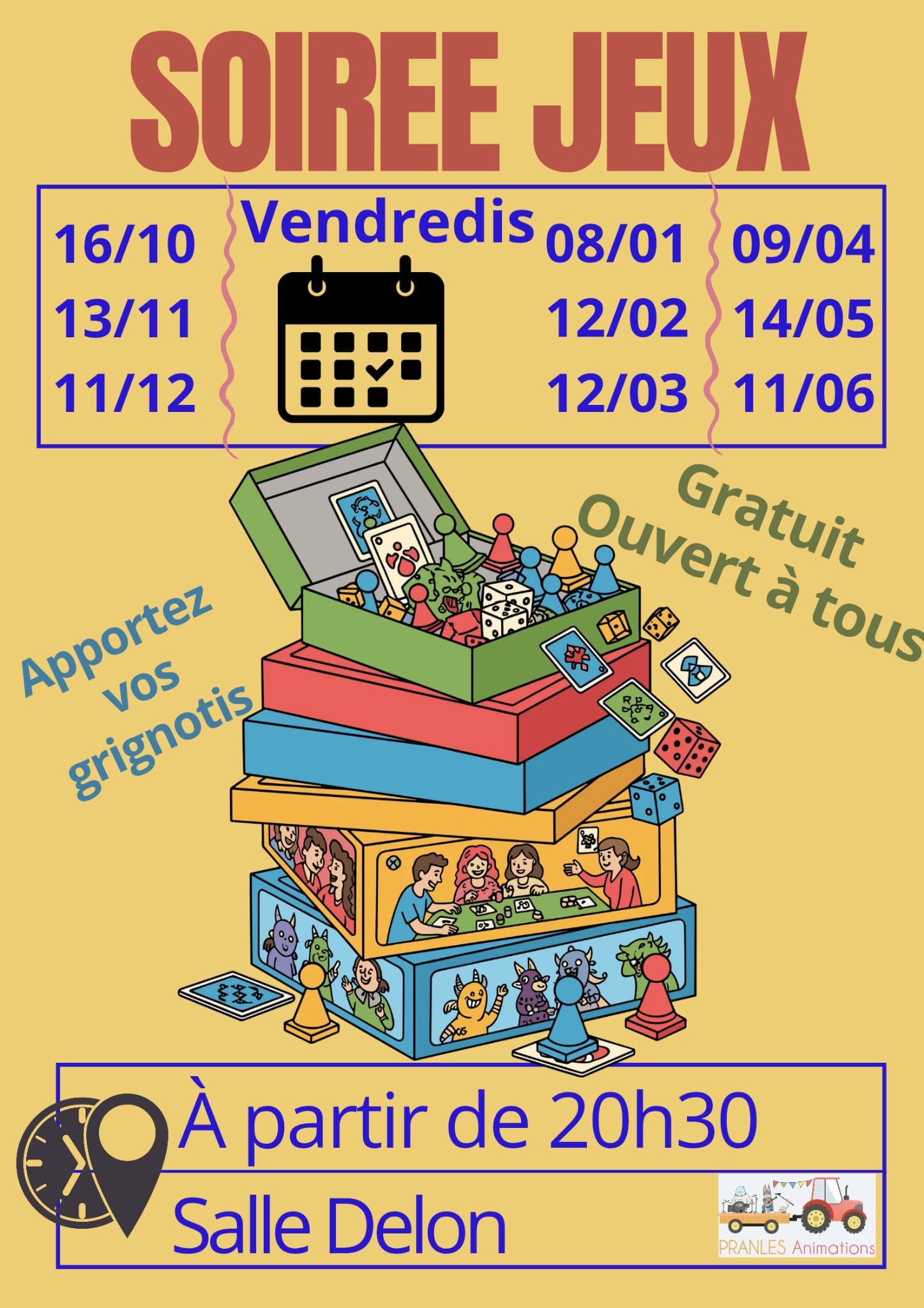 Soirée Jeux de Pranles Animations