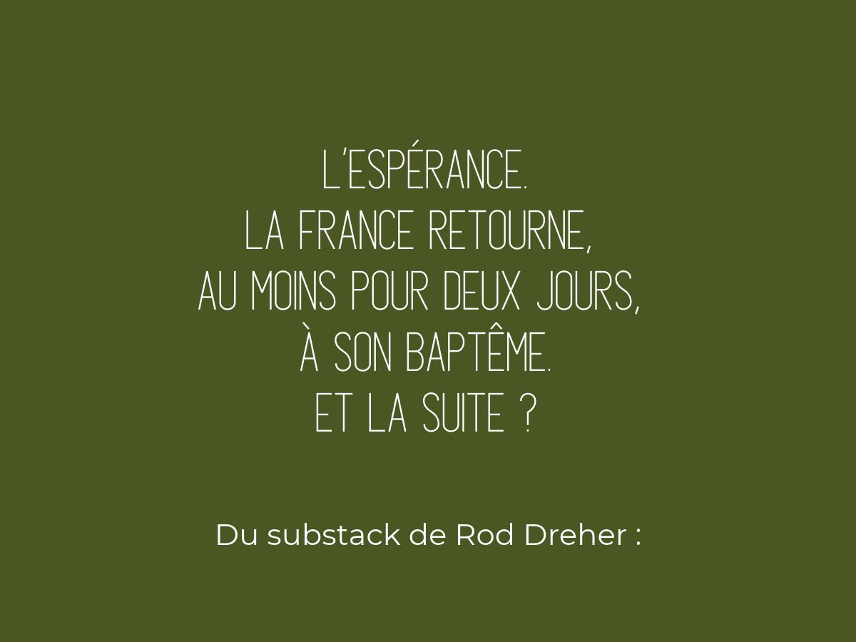La France retourne, au moins pour deux jours, à son baptême. Et la suite ? 