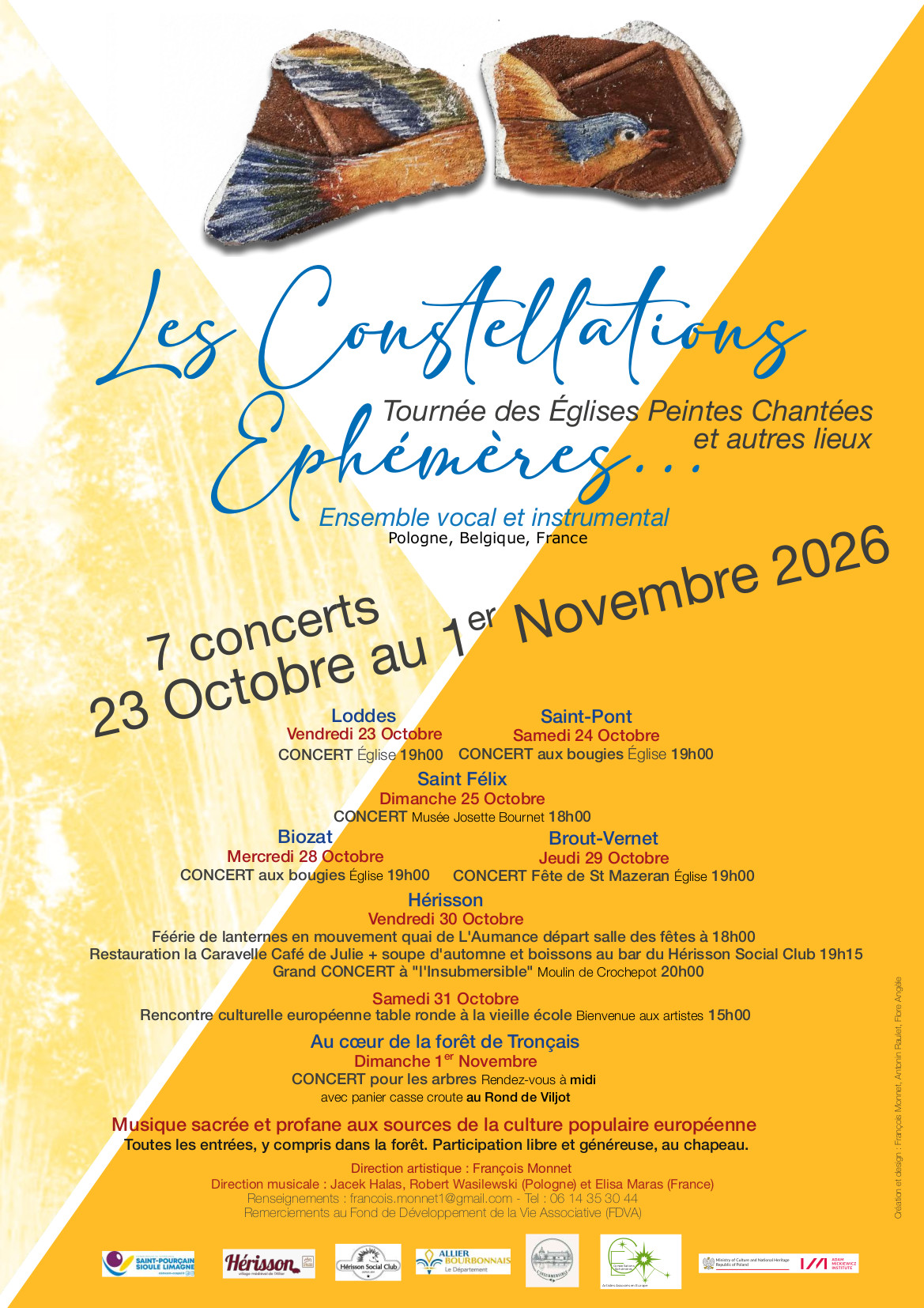 Les Constellations Éphémères - du 23 octobre au 1er novembre 2026