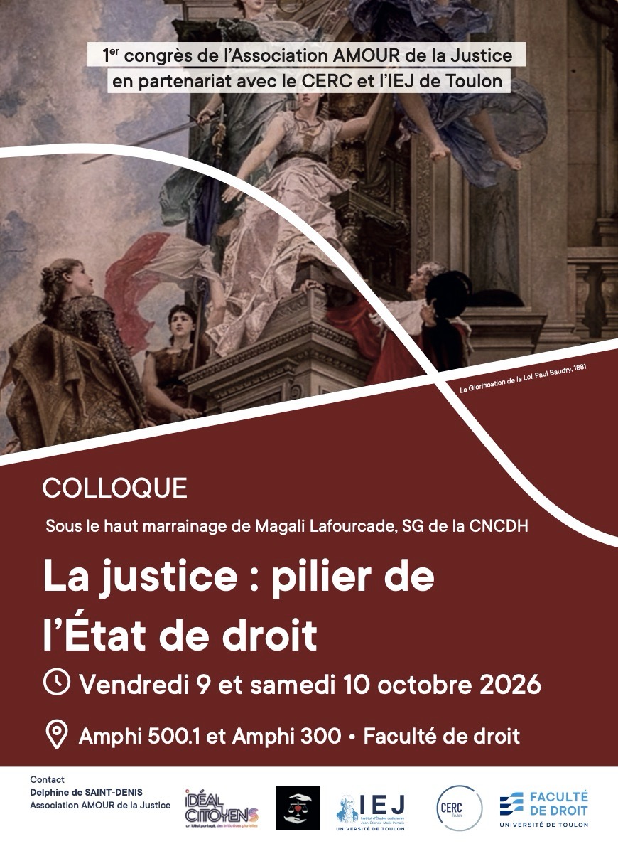 1er congrès : « La justice, pilier de l’État de droit »