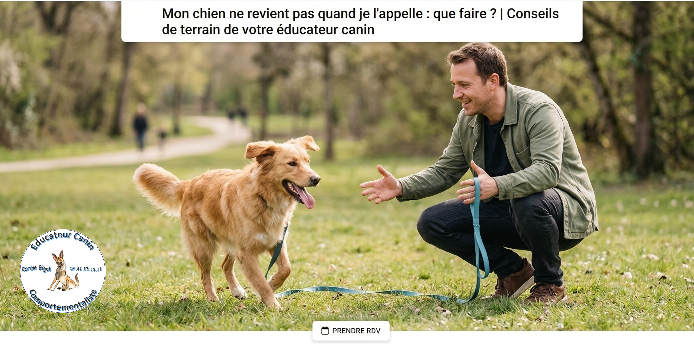 Pourquoi mon chien ne revient-il pas quand je l'appelle et que faire ?