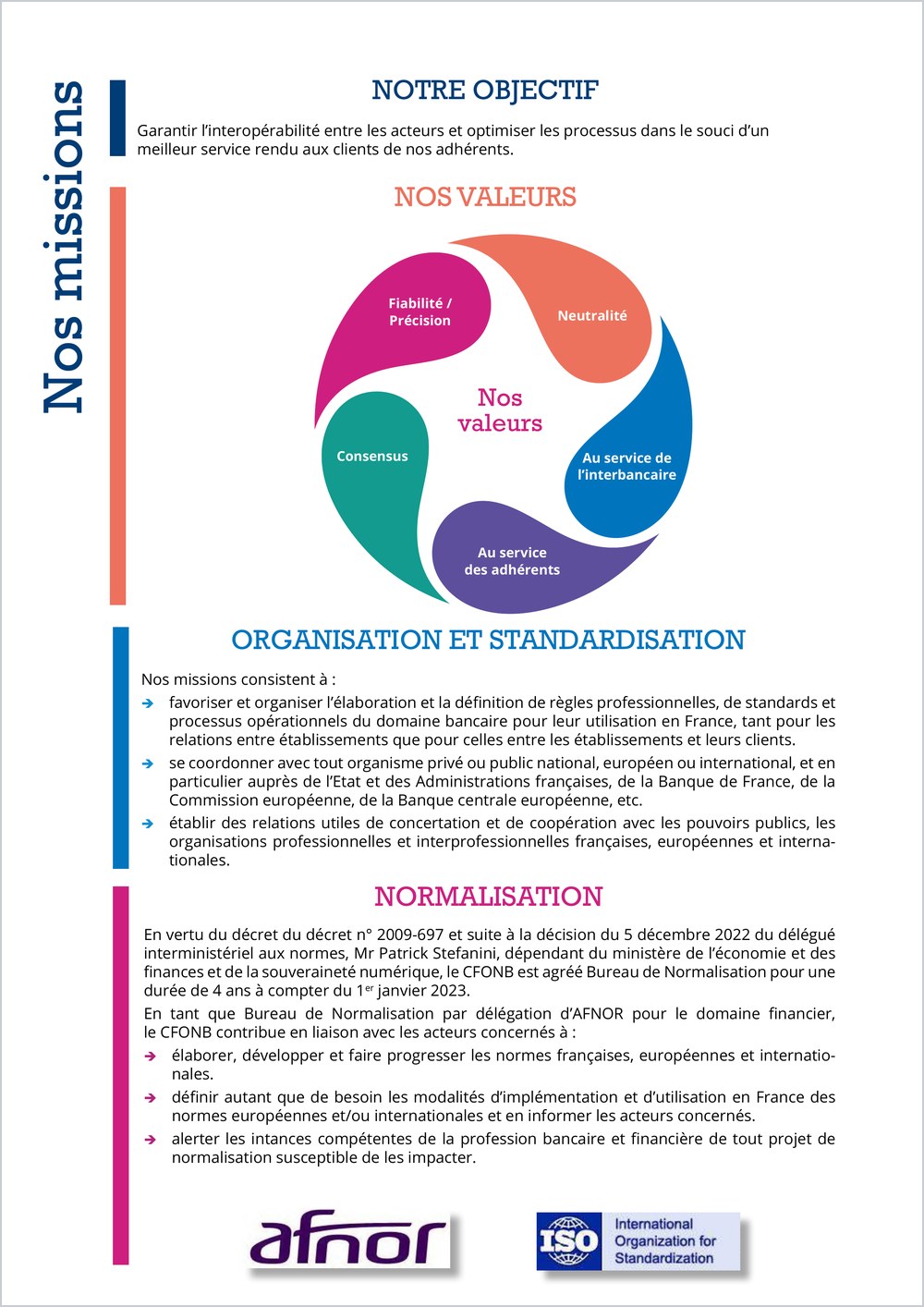 3 plaquette missions valeurs