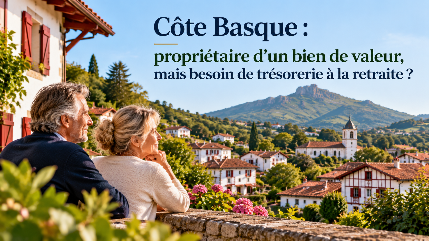 Côte Basque : propriétaire d’un bien de valeur, mais besoin de trésorerie à la retraite ?