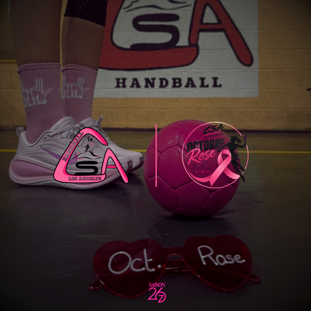 Le CS Andelys Handball aux couleurs d'Octobre Rose 