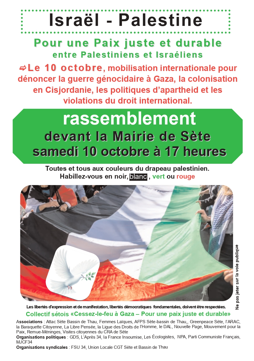 Rassemblement pour Gaza