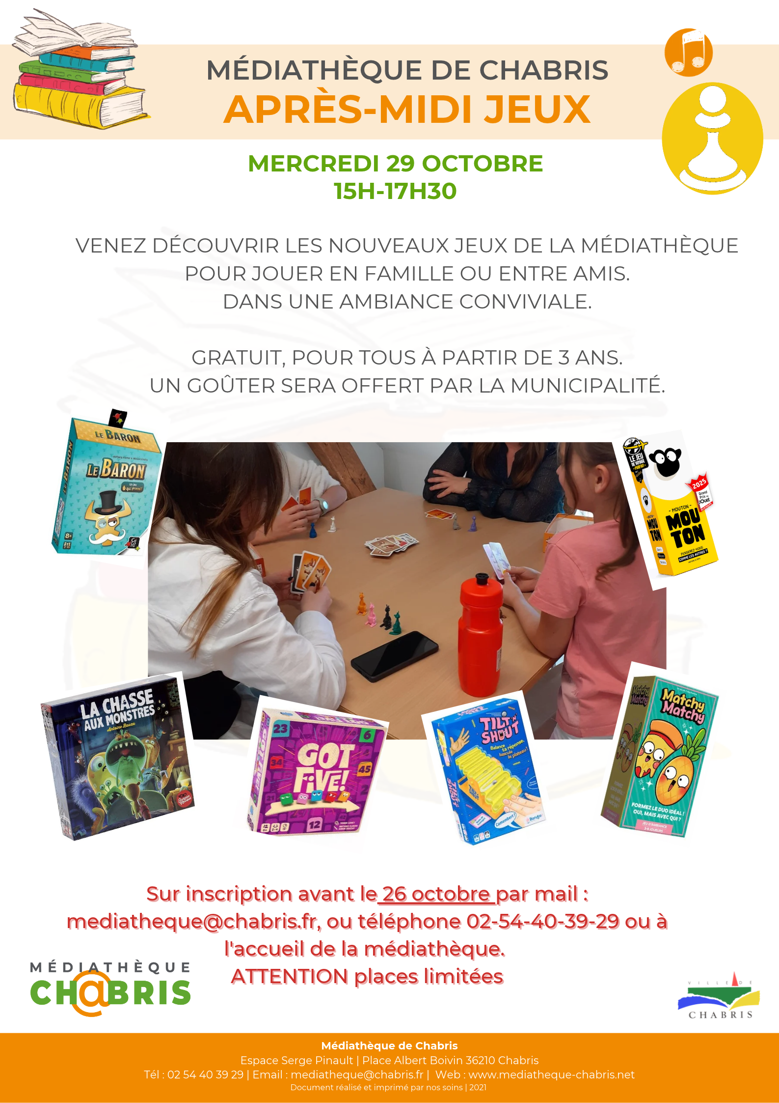 Médiathèque : après-midi jeux