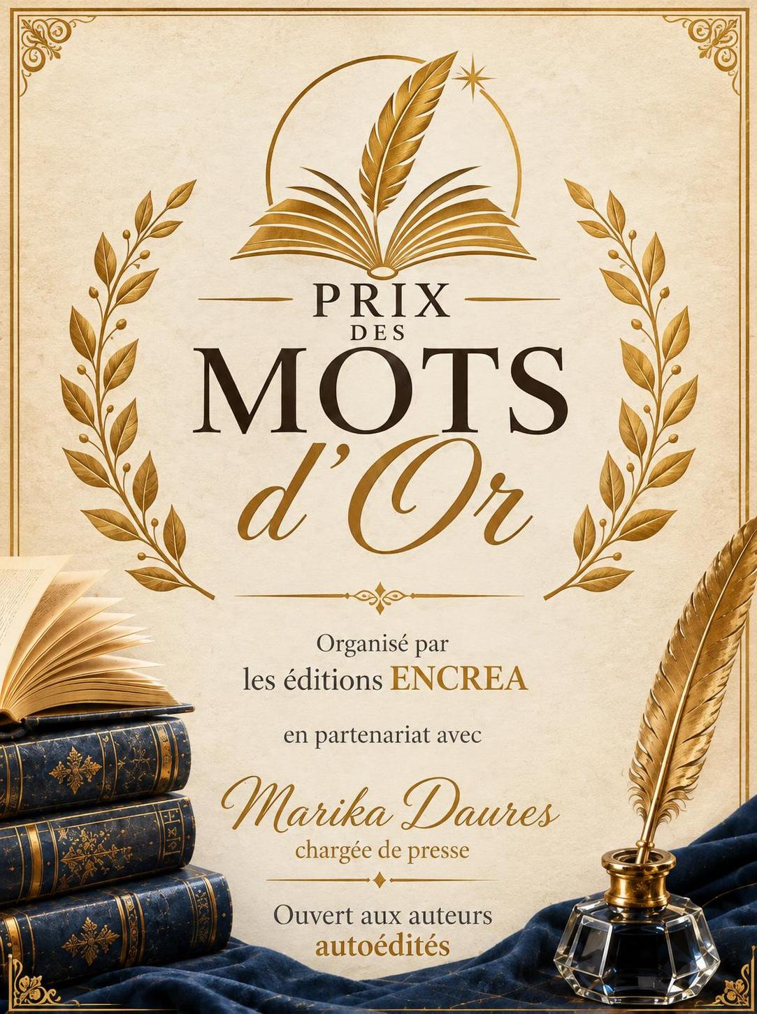 Mots dor affiche moderne