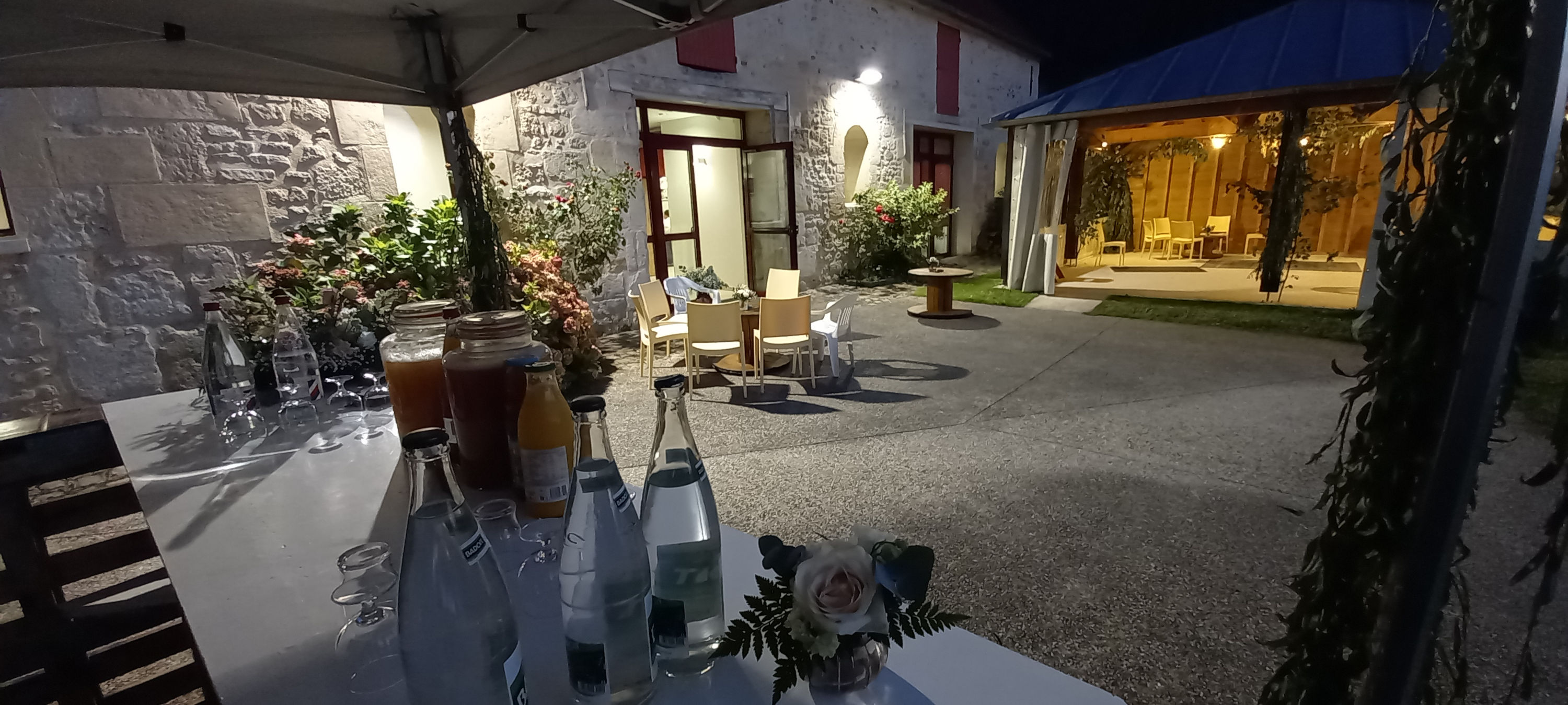 Terrasse veranda eclaires mariage la croisee des possibles sud oise