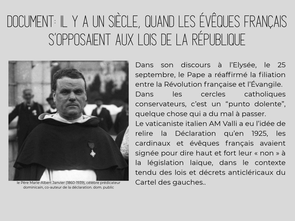 Document: il y a un siècle, quand les évêques français s’opposaient aux lois de la République