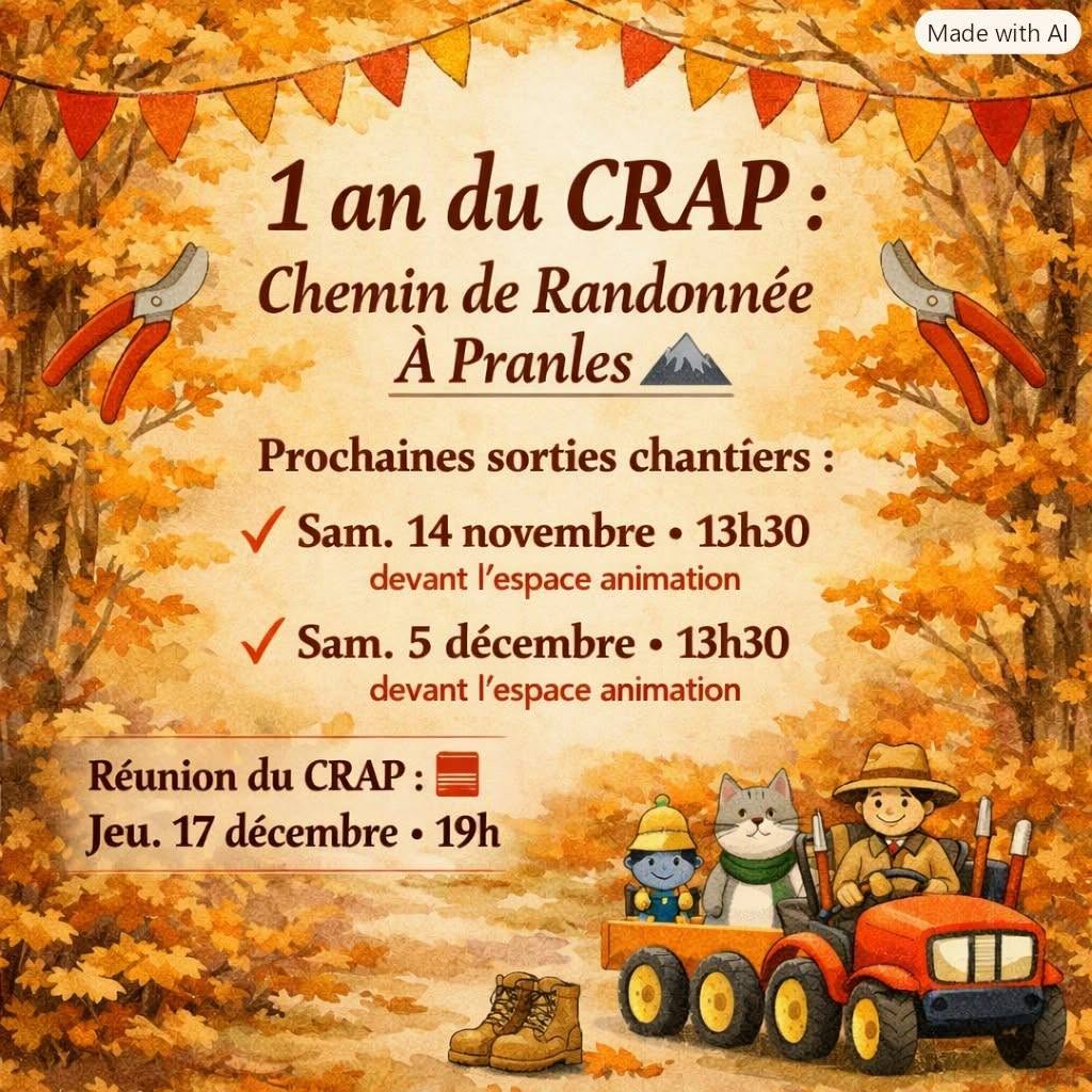 CRAP Chemin de Randonnée à Pranles