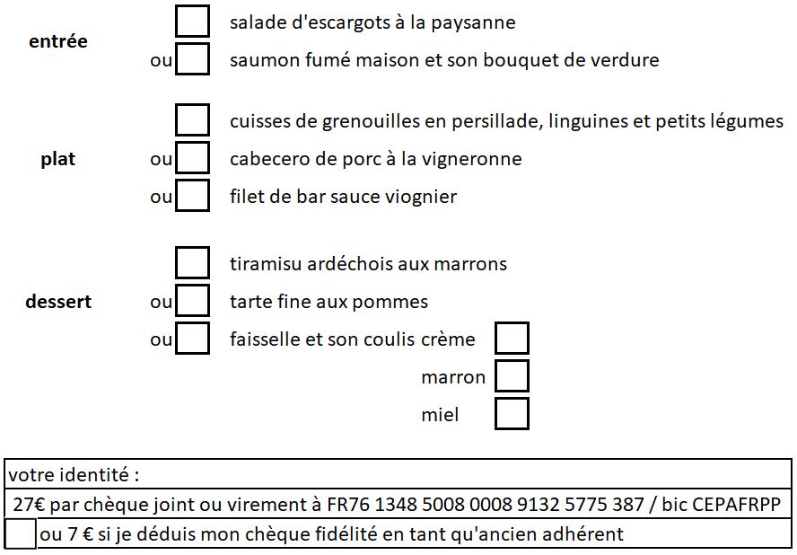 Viviers-Menu-au-choix
