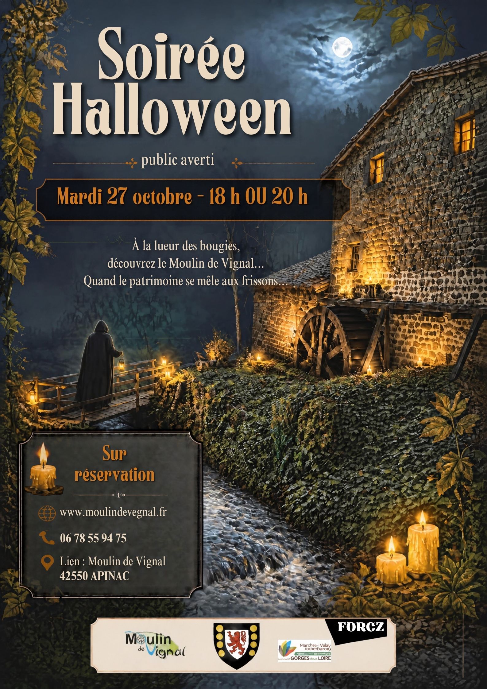 Soirée Halloween au moulin de Vignal