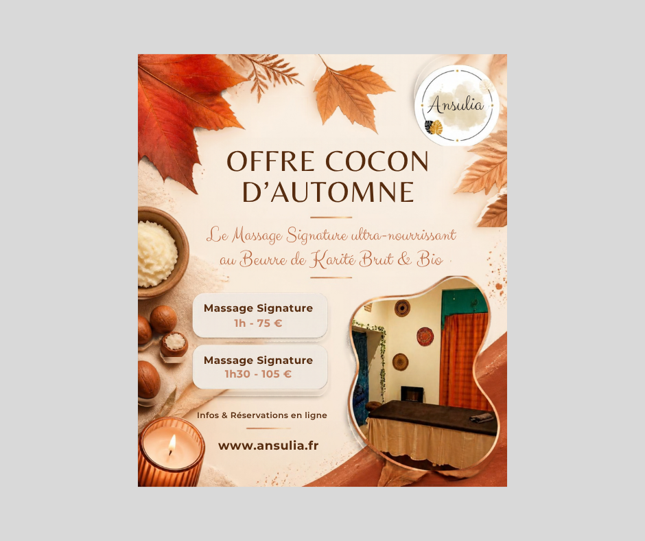 Offre Cocon d'Automne : Le soin signature au beurre de karité bio à Perpignan