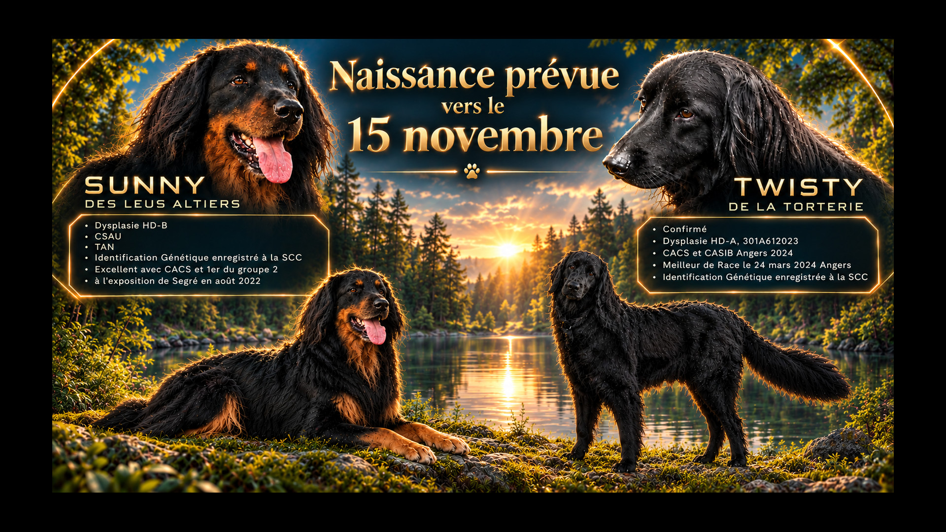 Naissance chiot hovawart