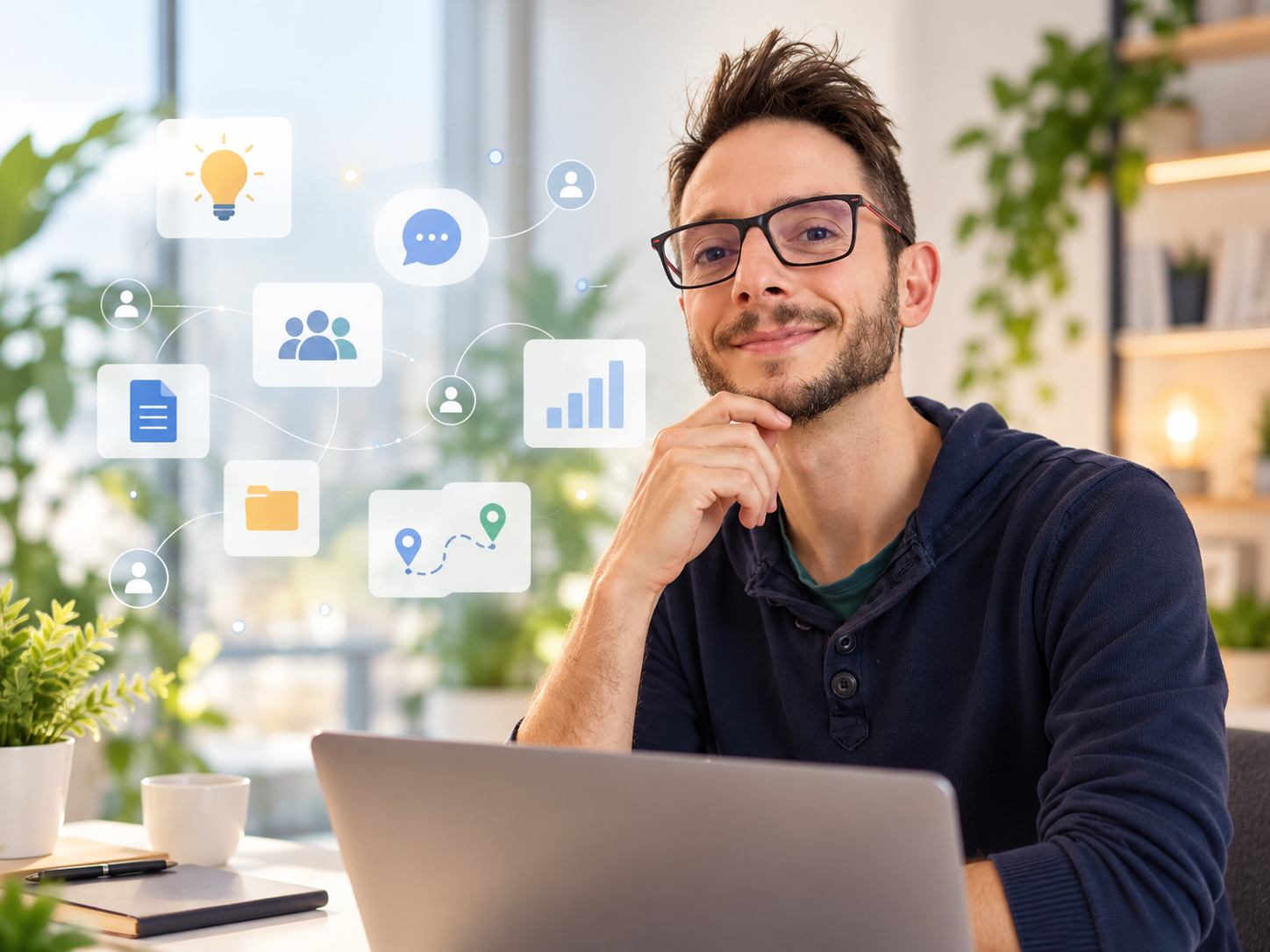 Portrait-professionnel-avec-reseau-numerique