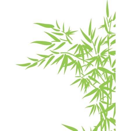 Sticker design bambou angle 450