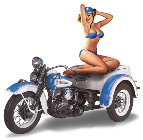 Servi car pin up