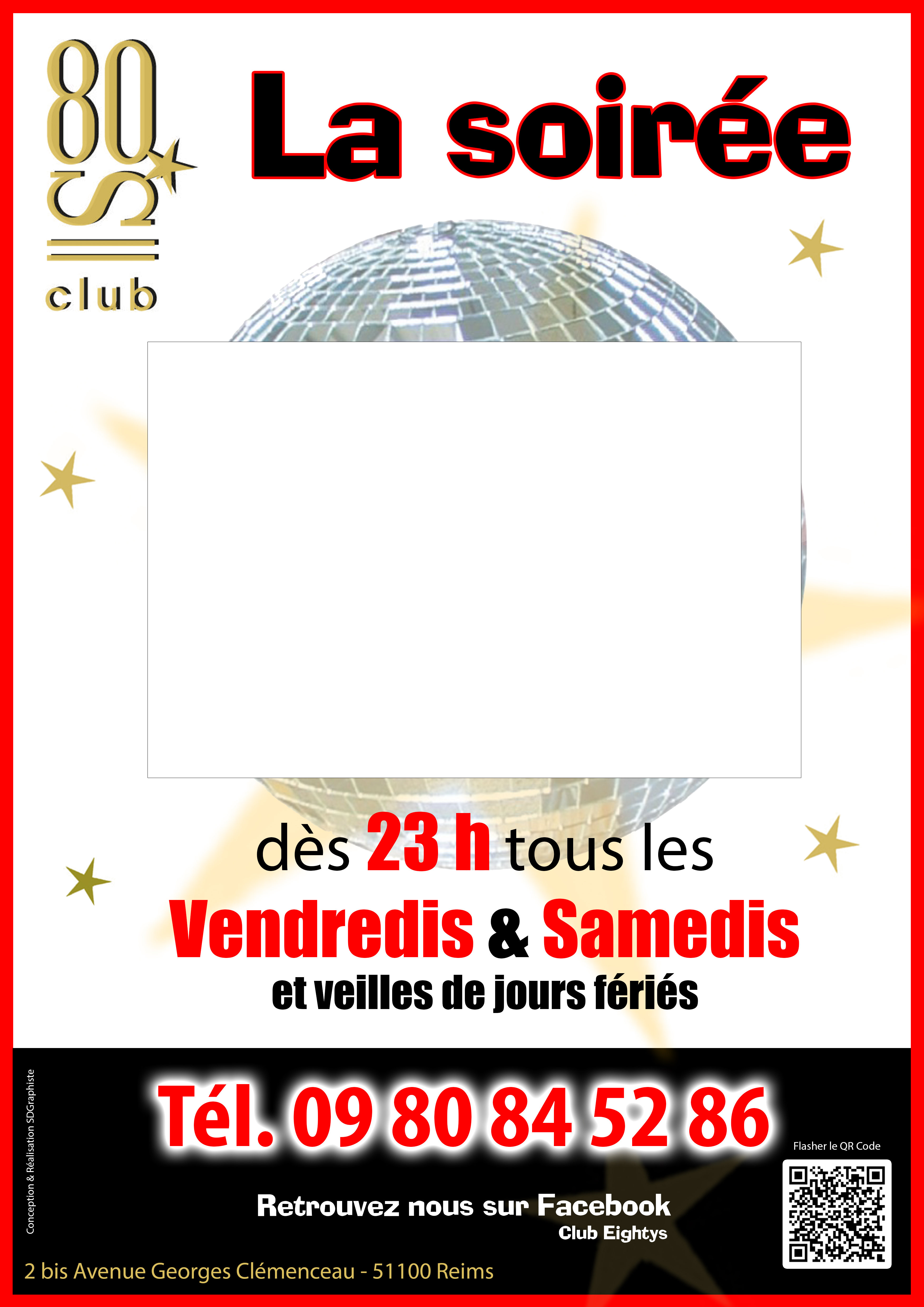 Affiche 80s karaoke