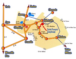 Plan acces St Francois