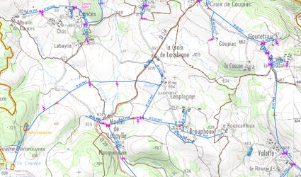 SIG Eau potable de la commune de Ladinhac