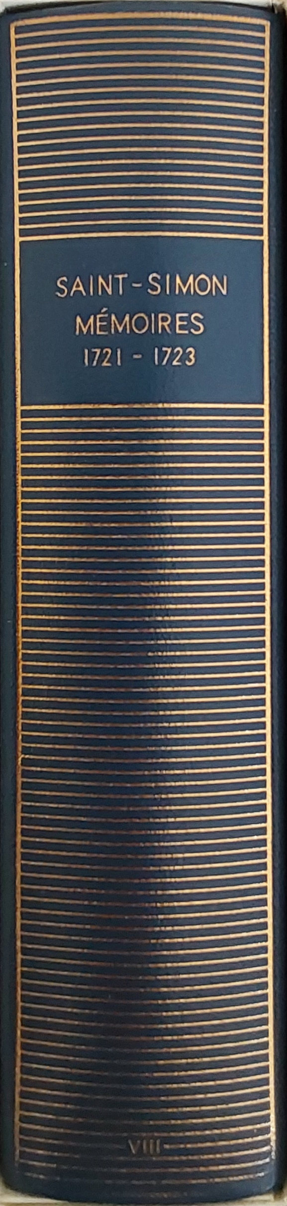 Volume 350 de Saint-Simon dans la Bibliothèque de la Pléiade.