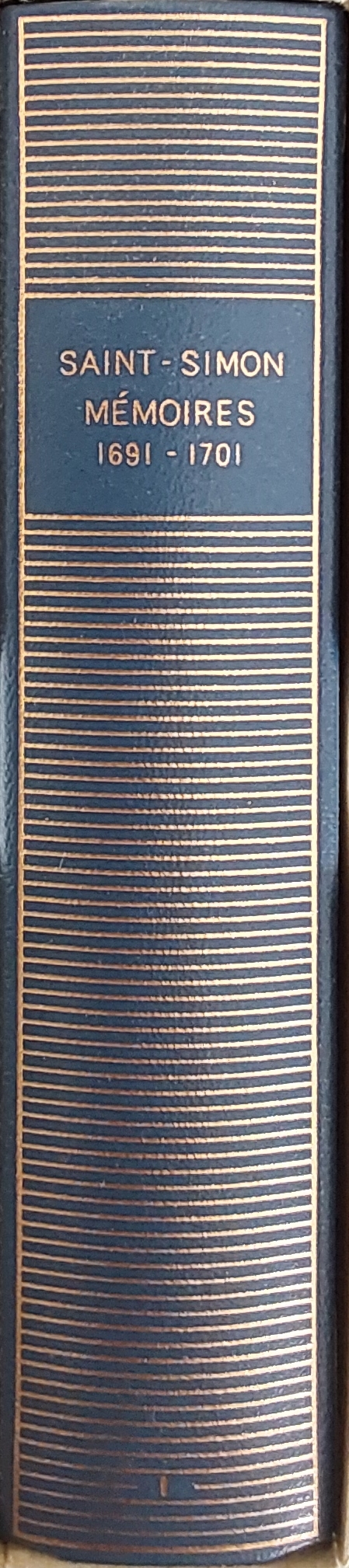 Volume 69 de Saint-Simon dans la Bibliothèque de la Pléiade.