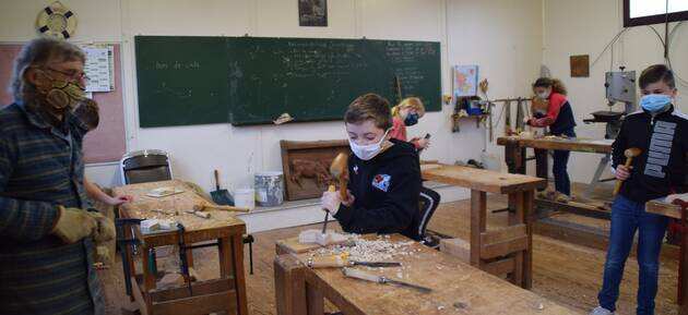 Sculpture sur bois