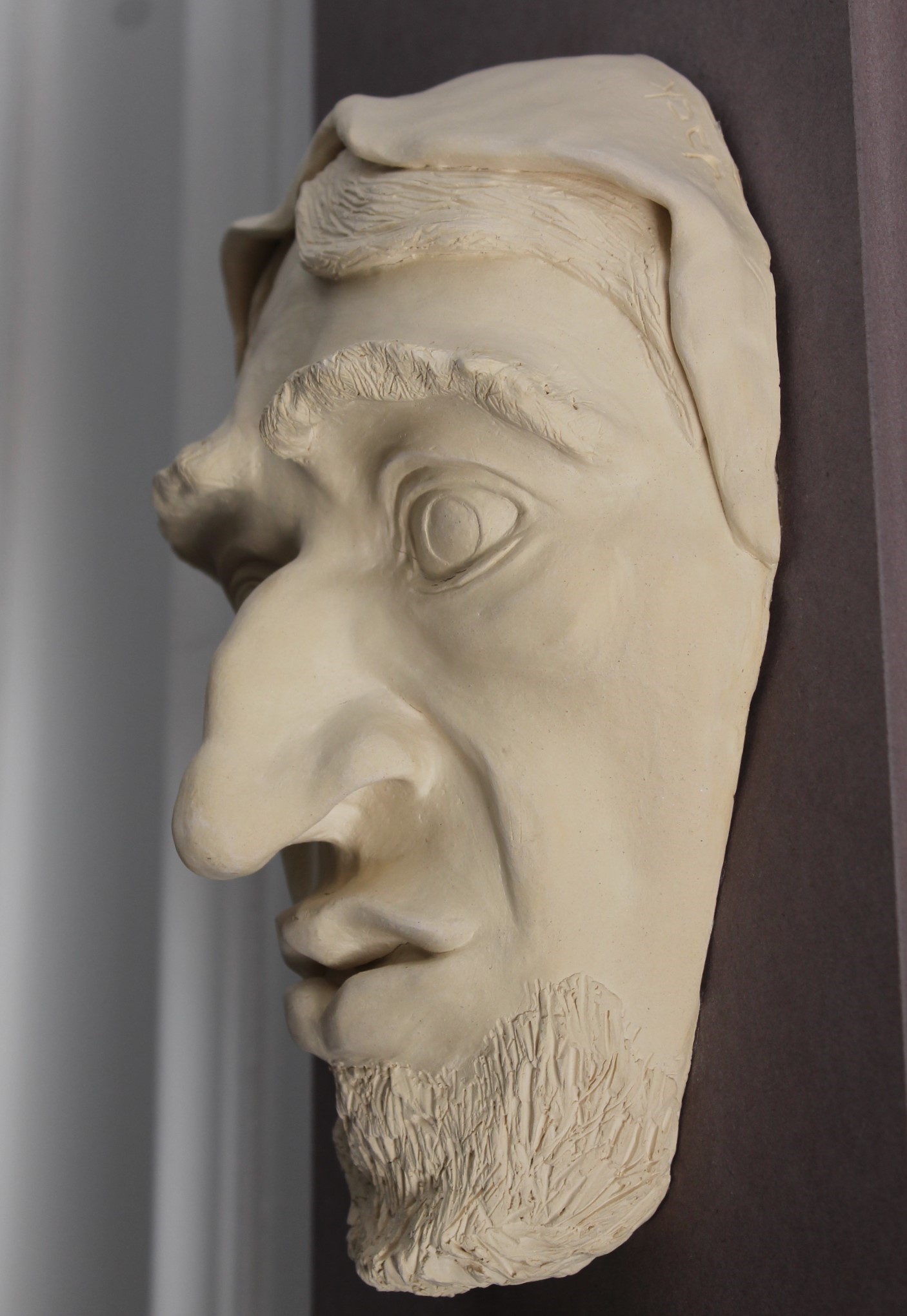 Pietro masque argile naturelle cuite 20x43 2017 2