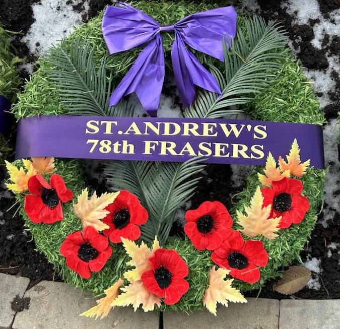 11 11 2023 rememberance wreath frasers
