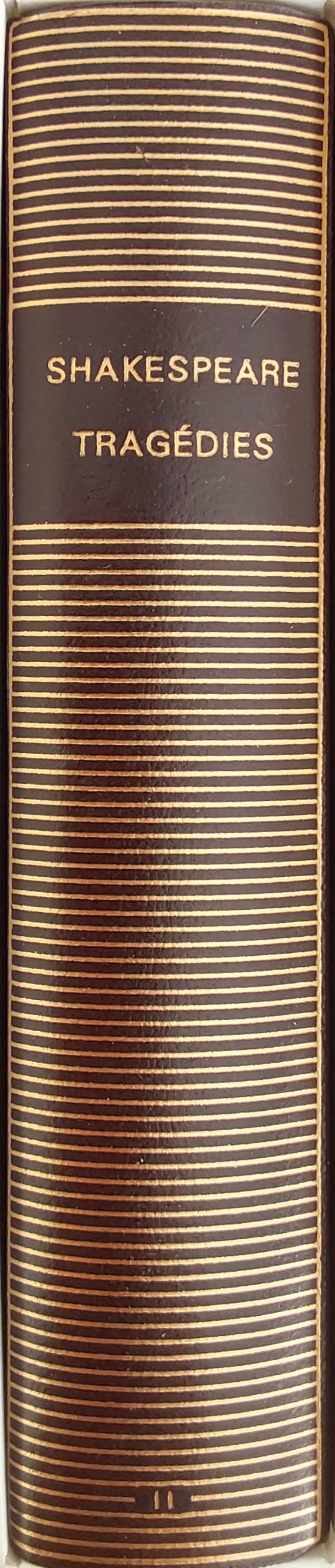 Volume 51 bis de Shakespeare dans la Bibliothèque de la Pléiade.