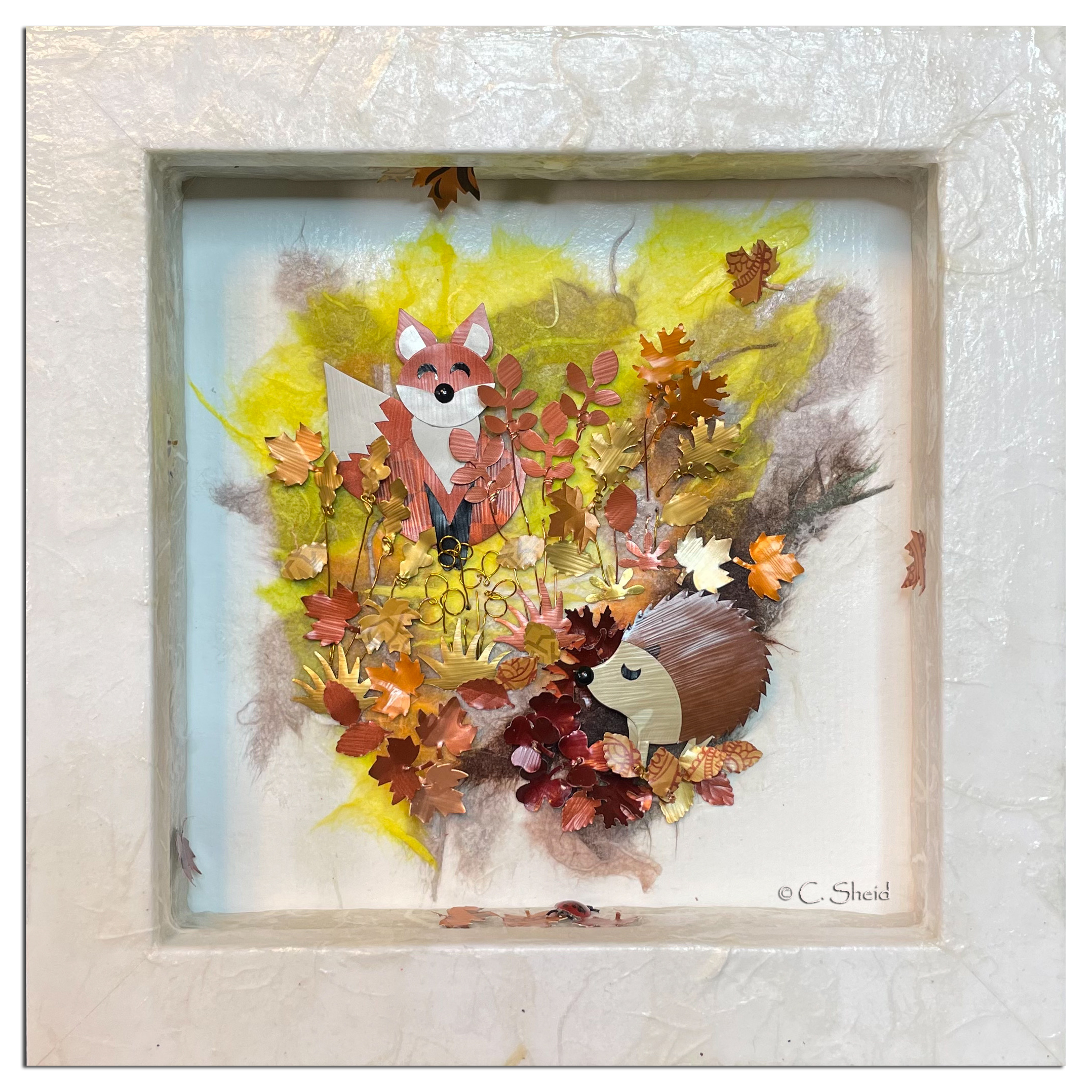 Caroline-Sheid-KRoshandmade Tableau3D-Les-complices p